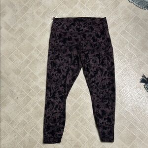 Purple patterned Lululemon leggings